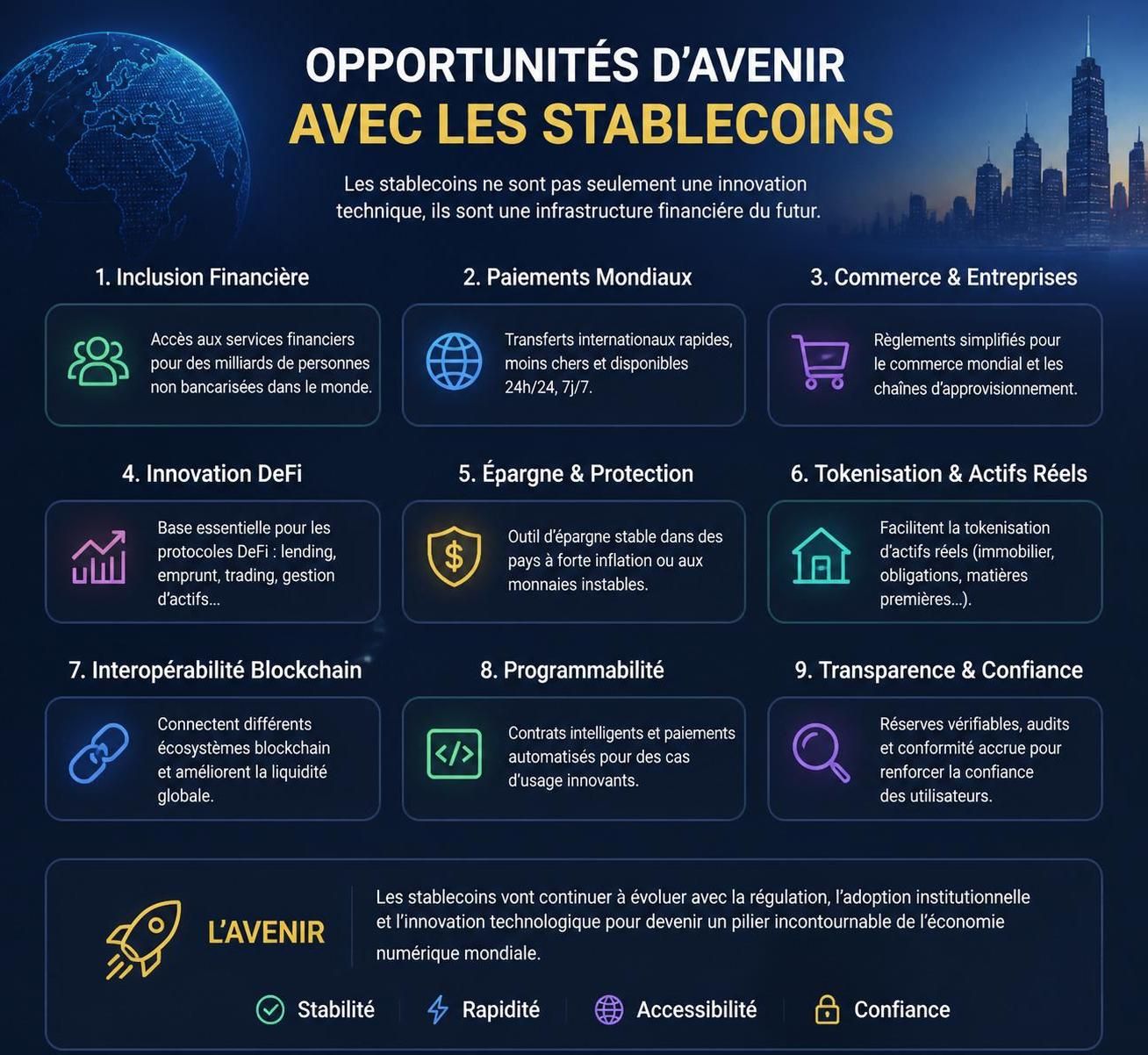 découvrez comment les stablecoins, combinant crypto et intelligence artificielle, pourraient devenir les piliers des paiements dans une économie numérique en pleine croissance.