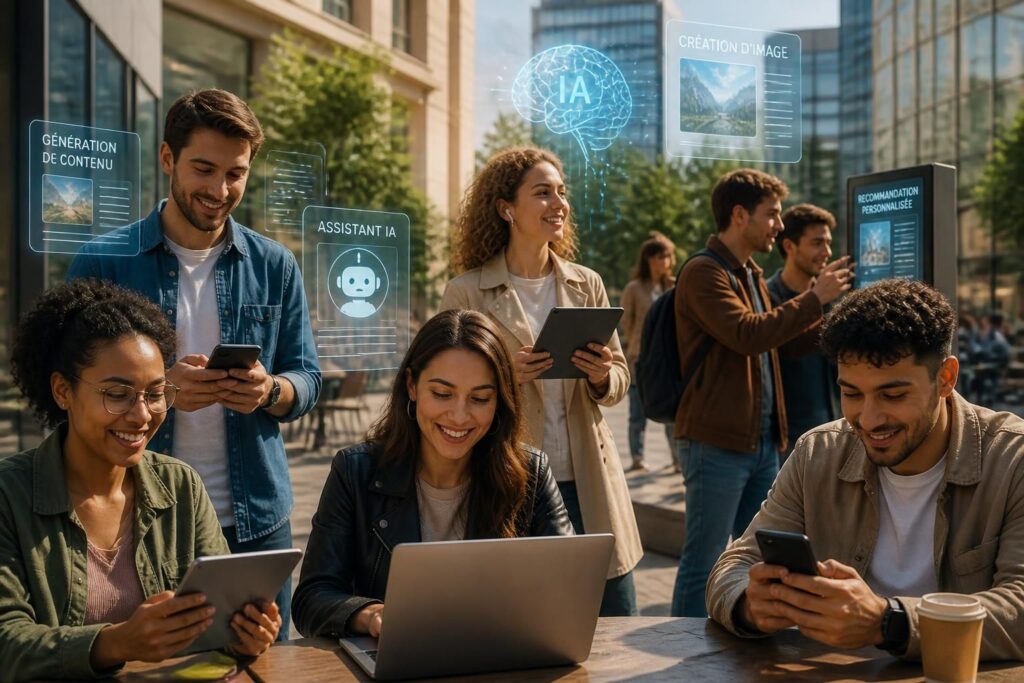 découvrez comment l'intelligence artificielle générative séduit plus de la moitié des français, notamment les jeunes, et transforme les usages au quotidien.