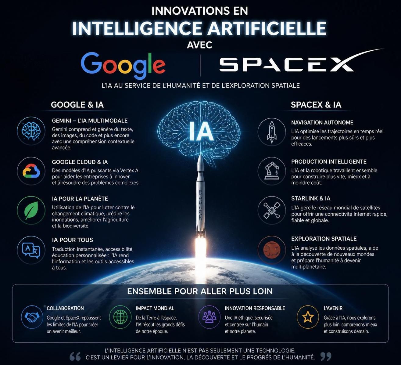 elon musk collabore avec google pour louer sa puissance de calcul, après anthropic, afin de développer des projets innovants en intelligence artificielle.