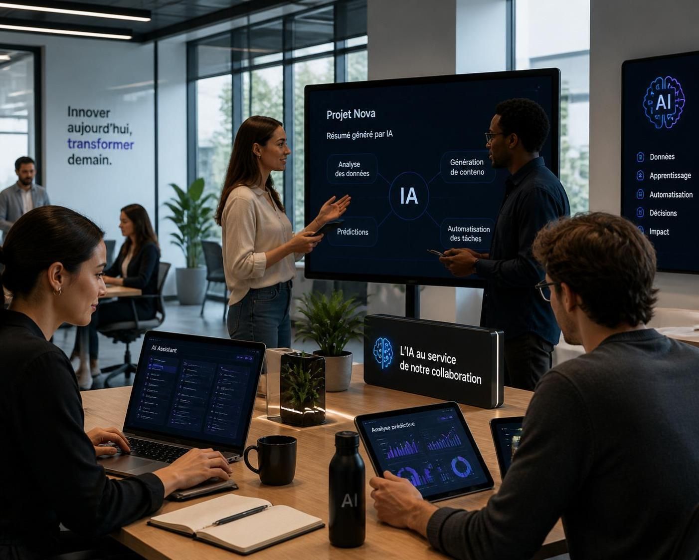 découvrez comment assurer une répartition équitable des bénéfices de l'intelligence artificielle pour tous les travailleurs, en favorisant inclusion et justice sociale dans le monde professionnel.