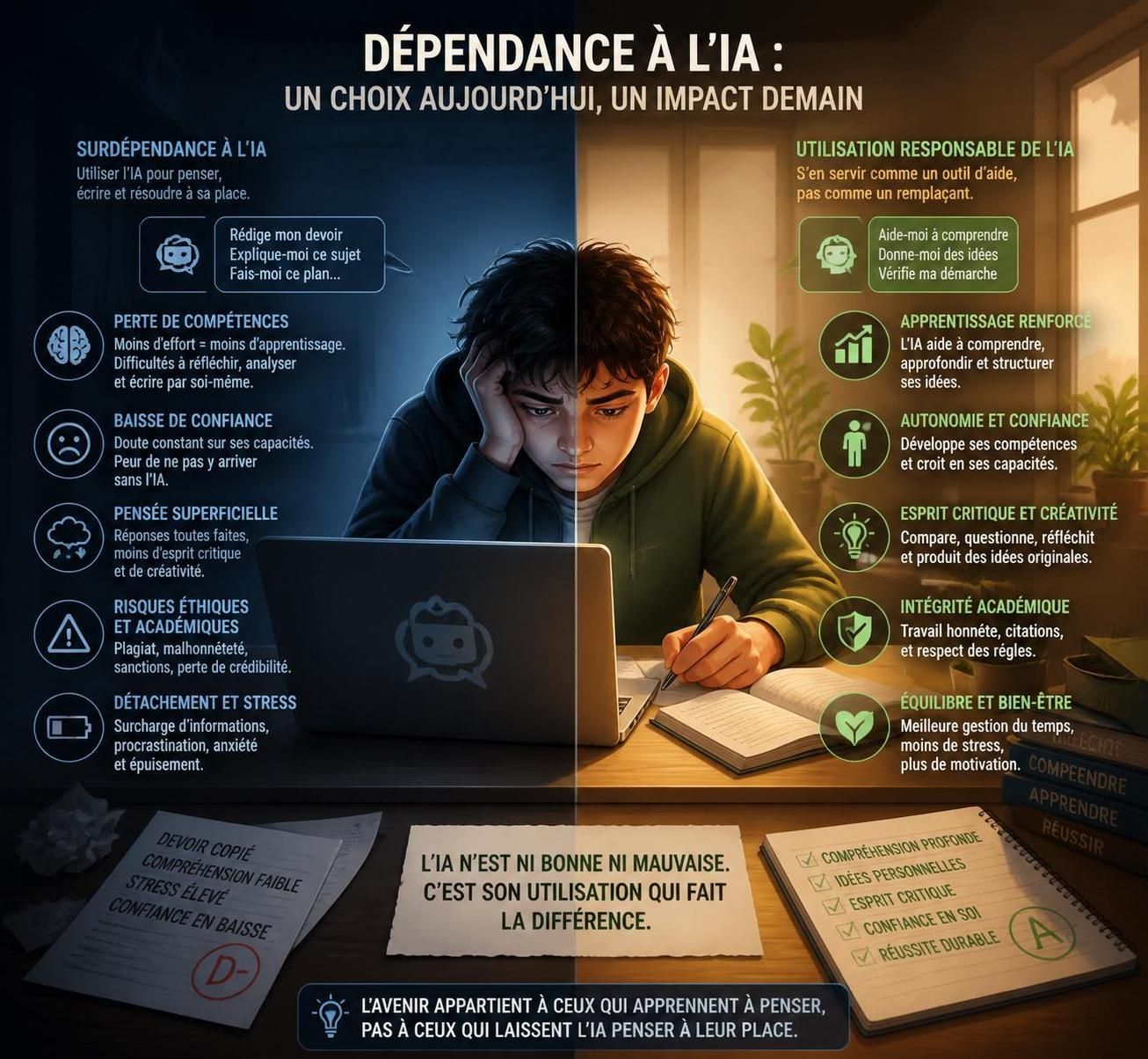découvrez comment l'intelligence artificielle, en validant systématiquement nos décisions, peut menacer notre capacité de jugement critique et influencer notre réflexion.