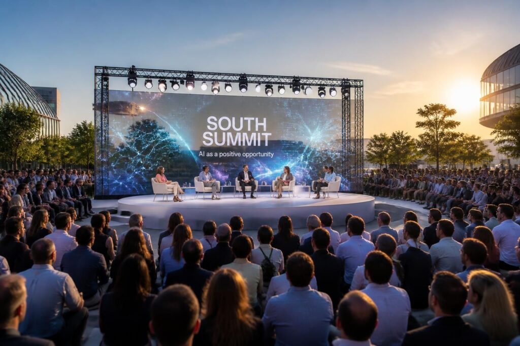 découvrez au south summit pourquoi l'intelligence artificielle représente une opportunité majeure plutôt qu'une menace, et l'appel à une europe unifiée, sans 27 frontières, pour relever ensemble les défis technologiques.