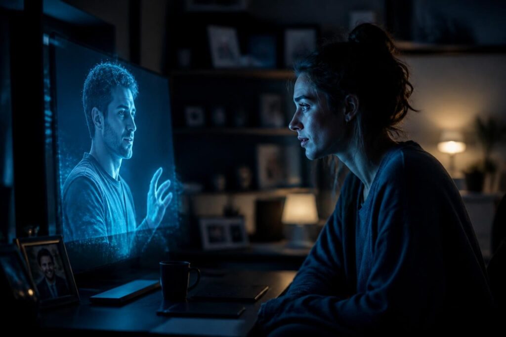 découvrez «you, only virtual», l'application innovante qui permet de ressusciter virtuellement les défunts, tout en suscitant un débat éthique et l'inquiétude des psychologues.