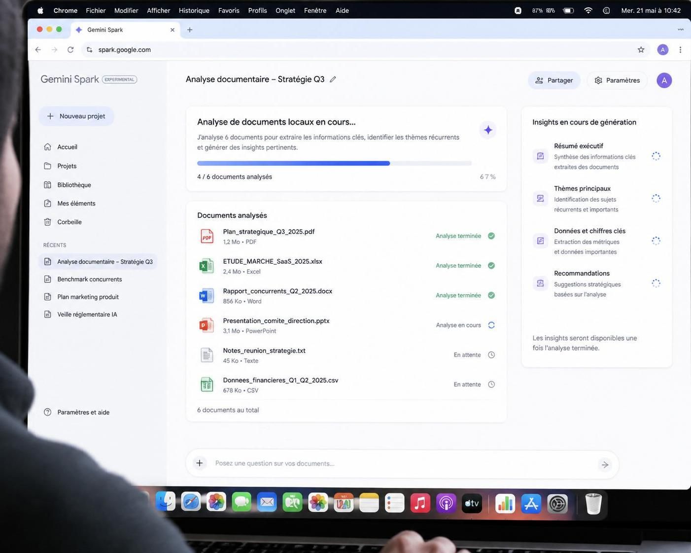 découvrez gemini spark de google pour macos, l'ia innovante qui analyse efficacement vos fichiers locaux sur mac pour une gestion optimisée et intelligente de vos données.