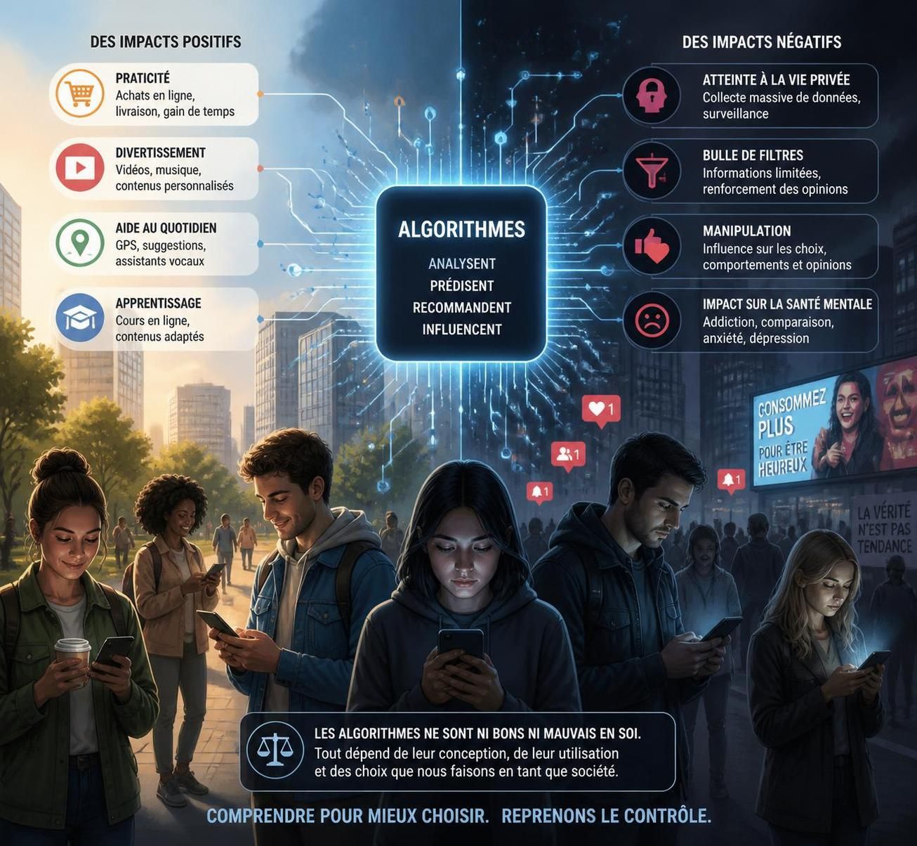 découvrez comment l'intelligence artificielle transforme le pouvoir, se déplaçant de l'humain vers les algorithmes, et explorez les implications de cette évolution technologique.
