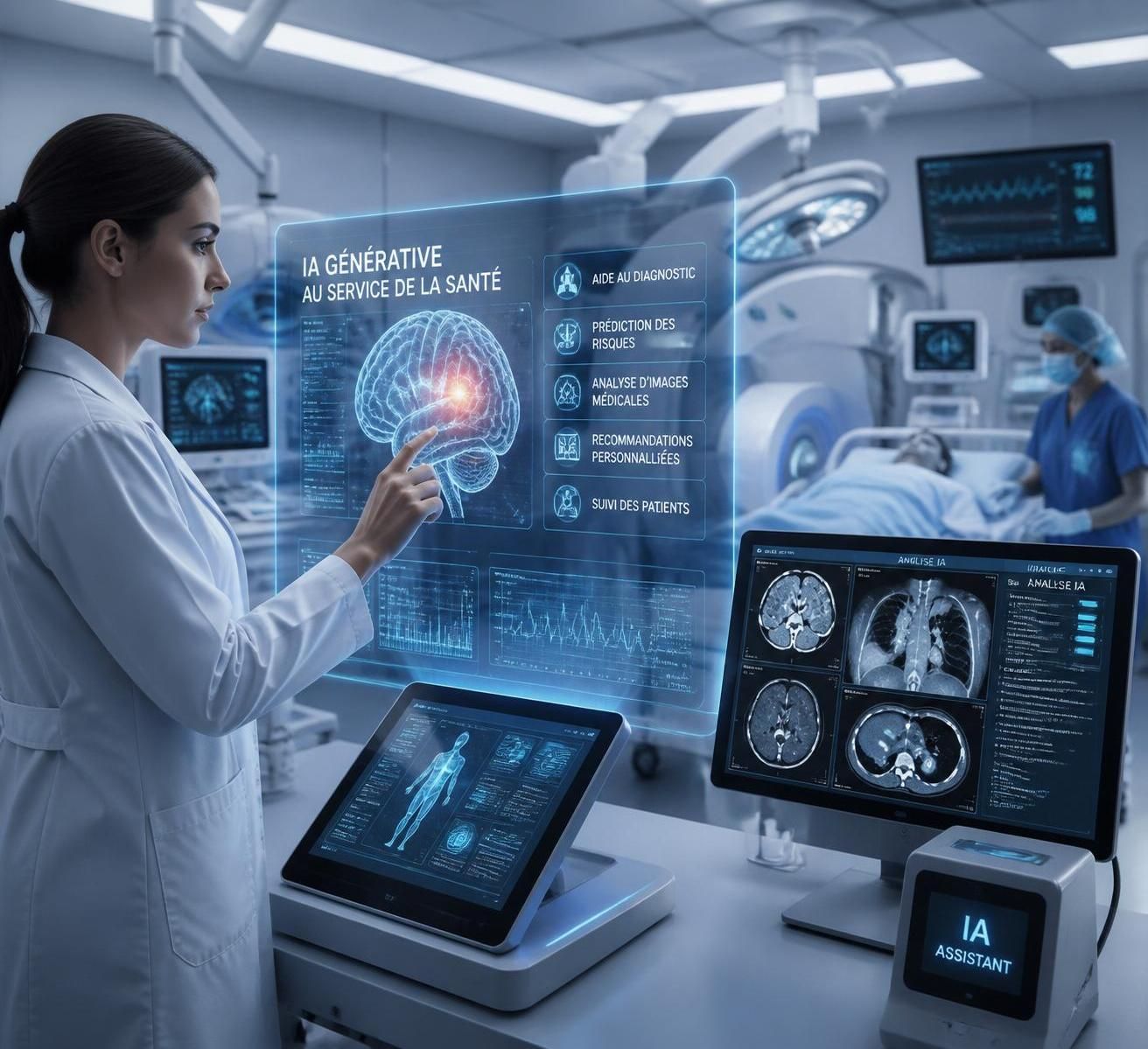 découvrez les enjeux et défis de l'intelligence artificielle en santé, avec un focus sur l'usage encore éloigné mais prometteur de l'ia générative dans ce domaine.
