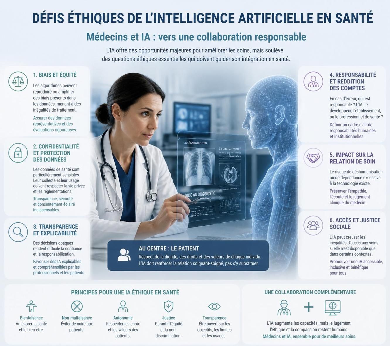 découvrez les enjeux et perspectives de l'intelligence artificielle en santé, avec un focus sur les défis actuels et futurs de l'usage concret de l'ia générative dans le domaine médical.
