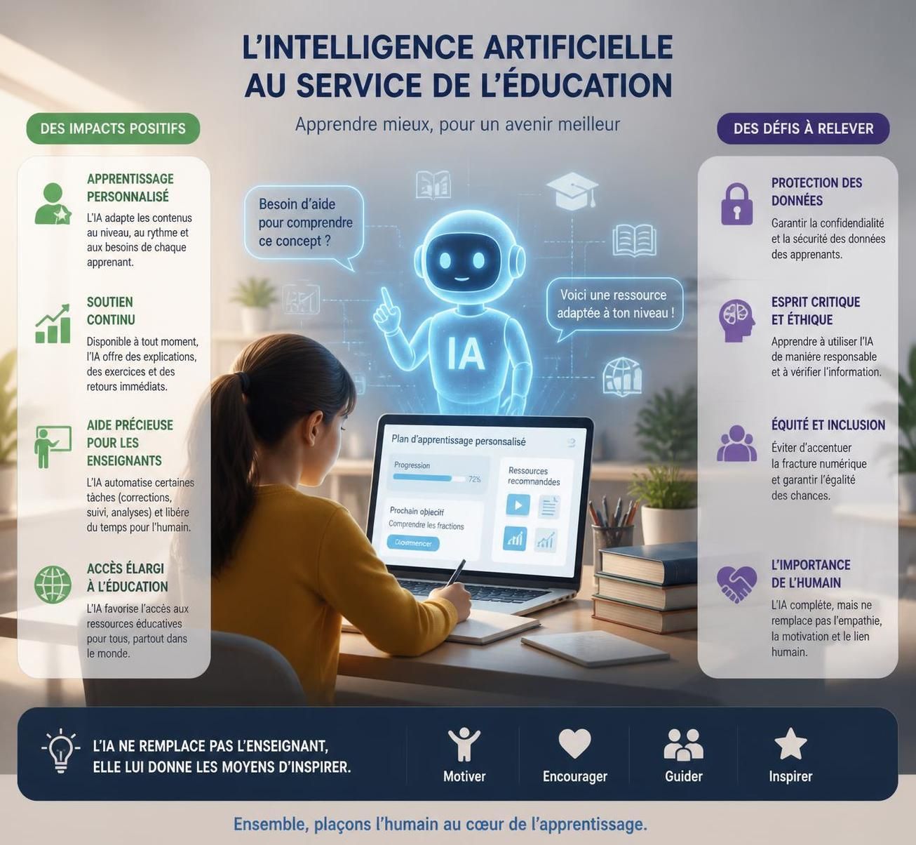 découvrez comment l'intelligence artificielle pourrait transformer l'apprentissage au point de le rendre obsolète, et explorez les enjeux de cette révolution technologique.