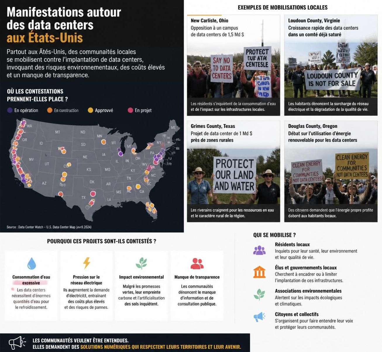 découvrez pourquoi la contestation citoyenne s'intensifie aux états-unis autour des data centers liés à l'intelligence artificielle, entre préoccupations environnementales et enjeux sociétaux.