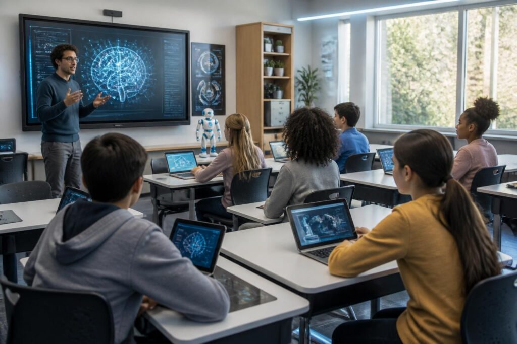 un rapport parlementaire français recommande d'introduire l'expérimentation des outils d'intelligence artificielle dans le cadre scolaire pour favoriser l'innovation pédagogique et préparer les élèves aux défis technologiques.