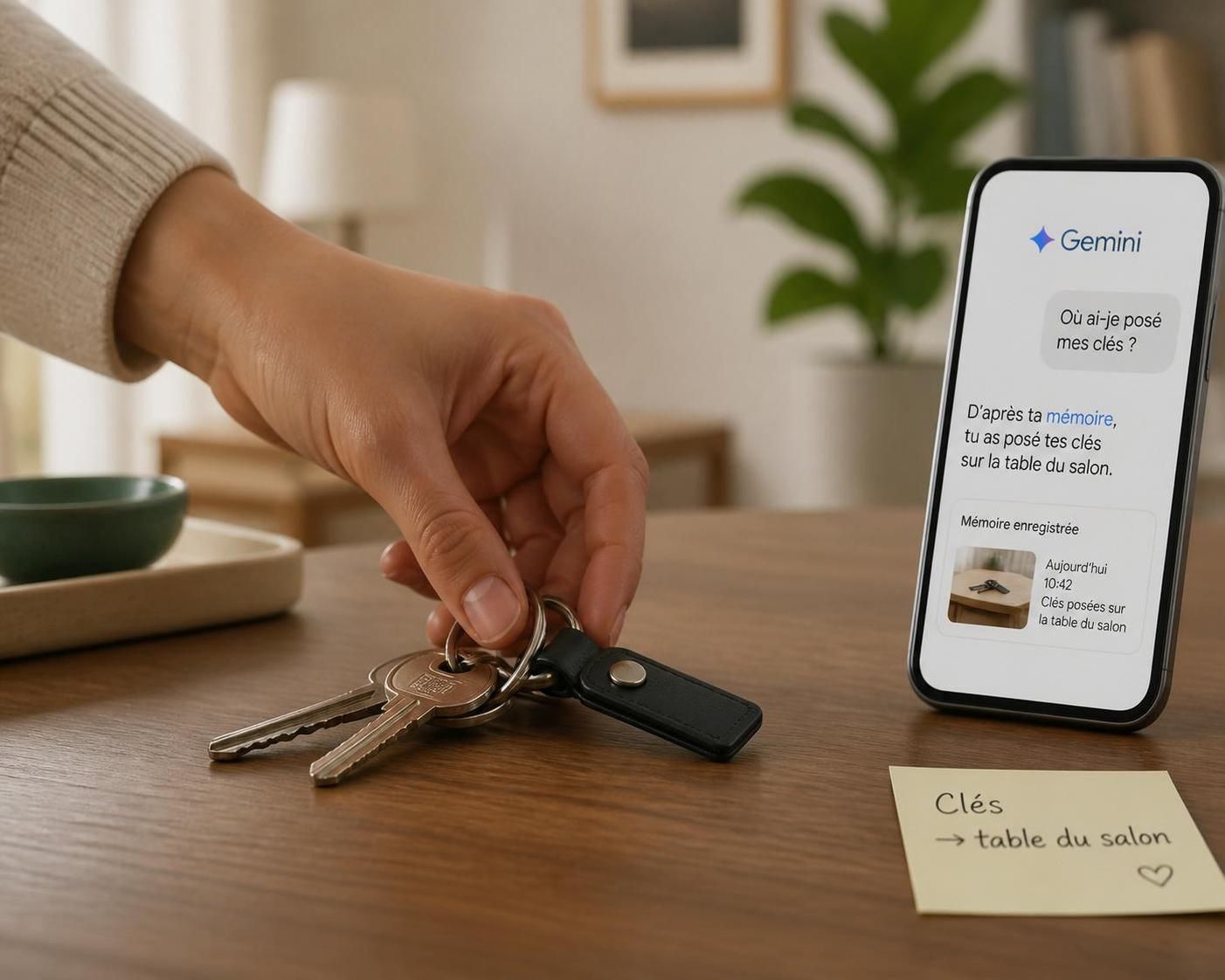 découvrez comment la fonction 'mémoire' de google gemini peut vous aider à ne plus oublier où vous déposez vos affaires en améliorant votre organisation quotidienne.