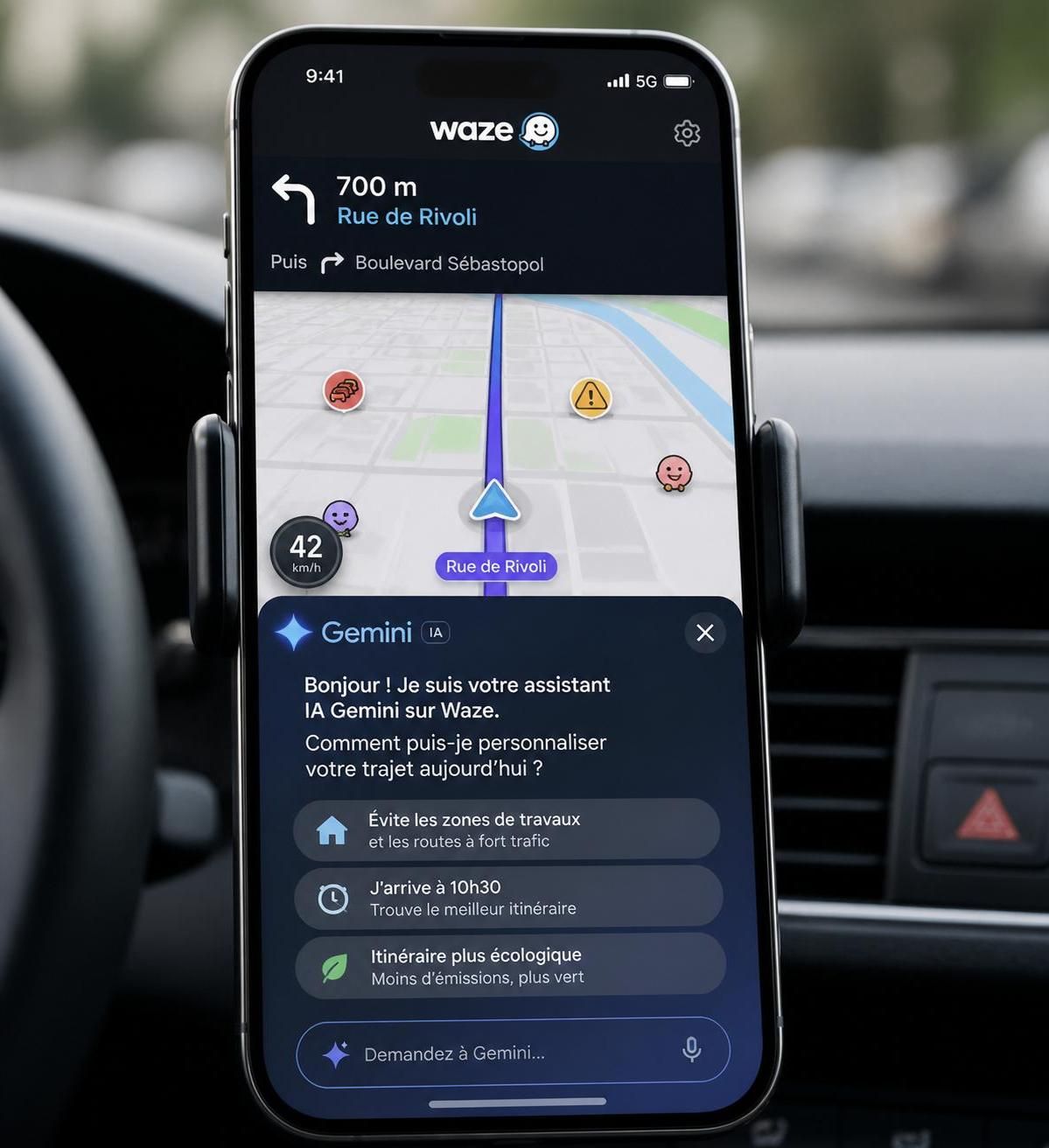 découvrez la nouvelle mise à jour de waze intégrant gemini, une innovation qui analyse votre conduite pour une expérience de navigation plus personnalisée et sécurisée.