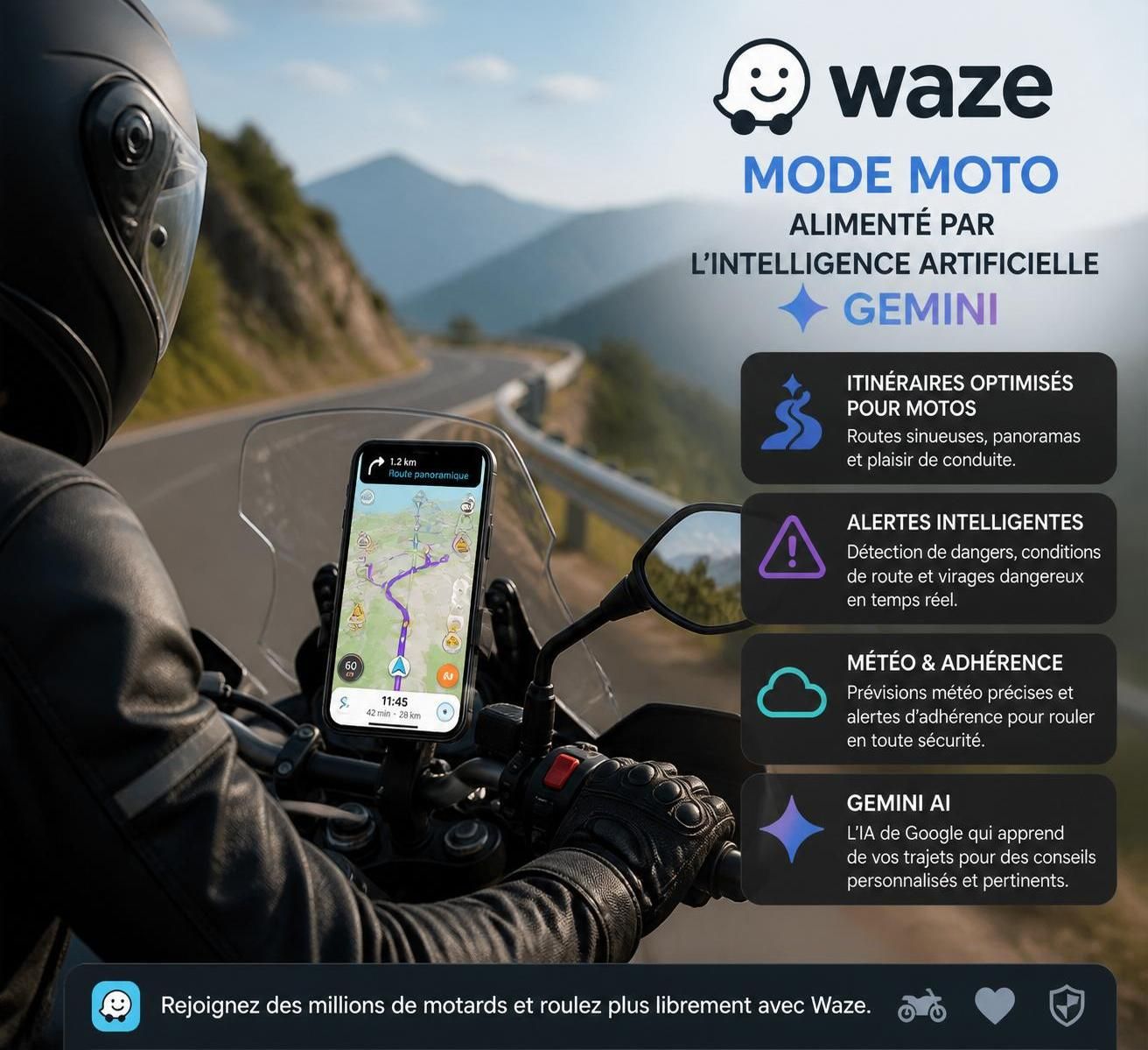 découvrez la nouvelle mise à jour de waze intégrant gemini, une technologie avancée pour analyser et améliorer votre conduite en temps réel.