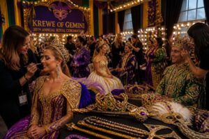 le krewe of gemini se prépare avec enthousiasme pour sa 38e couronne royale annuelle, un événement emblématique célébrant la tradition et la fête.