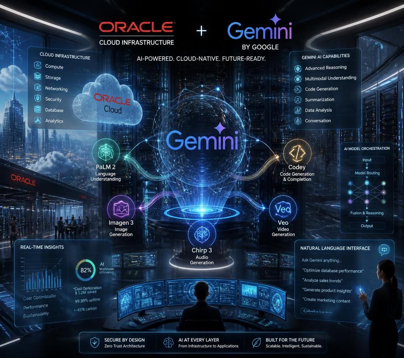 découvrez comment les actions orcl augmentent grâce à l'intégration de gemini de google dans l'écosystème ia d'oracle, aux côtés de meta, openai et xai, renforçant ainsi son positionnement dans l'intelligence artificielle.