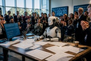 découvrez comment l'intelligence artificielle a remporté pour la première fois le titre de championne en mathématiques, marquant une avancée majeure dans le domaine.