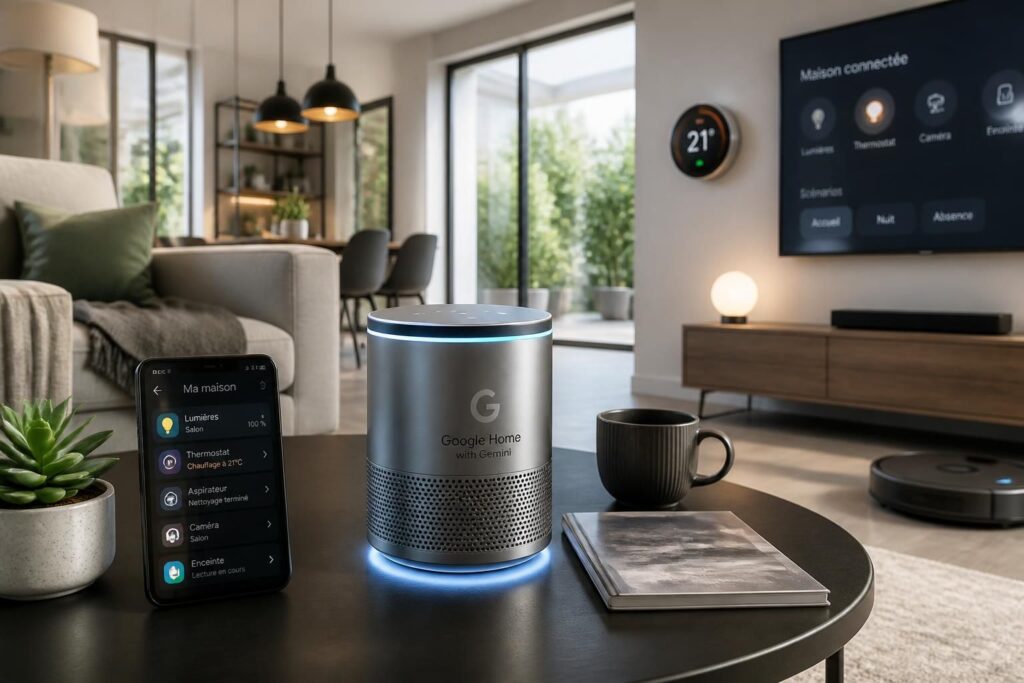 découvrez comment la nouvelle enceinte google home avec gemini transforme votre maison connectée grâce à ses fonctionnalités innovantes et son intelligence avancée.