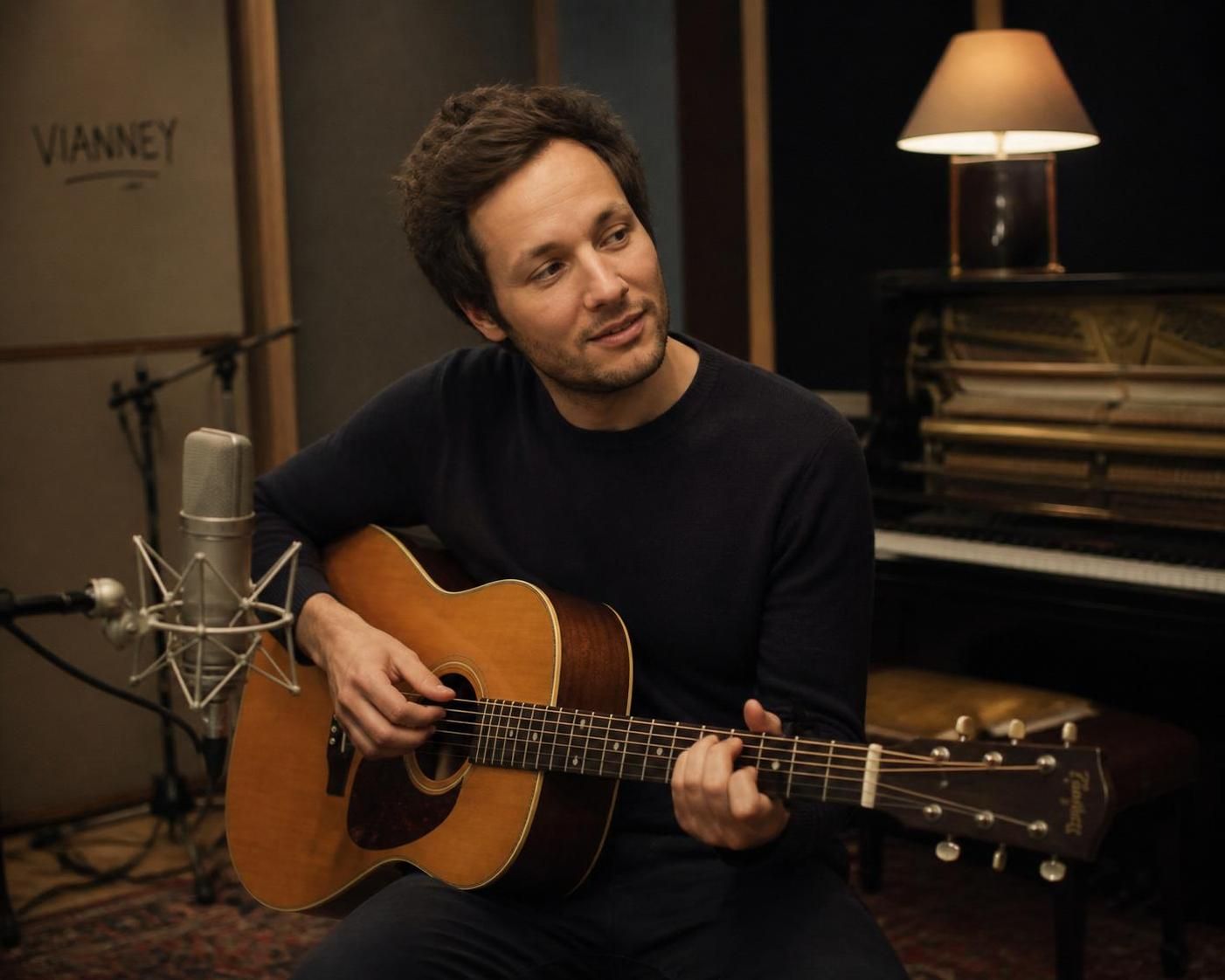 vianney s'exprime contre l'utilisation de l'ia dans la musique tout en rendant hommage aux artistes passionnés qui perpétuent les méthodes traditionnelles du métier.