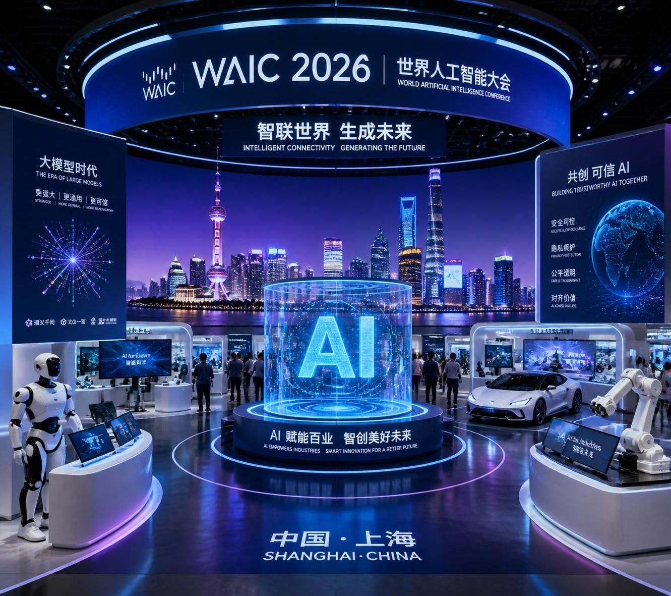 découvrez comment la chine intensifie ses efforts dans le secteur de l'intelligence artificielle lors du waic 2026, affirmant ainsi son rôle de leader mondial dans cette technologie clé.
