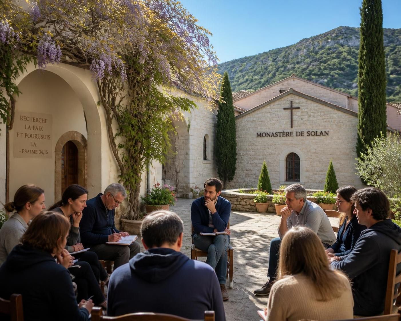 découvrez une journée immersive au monastère de solan, alliant intelligence artificielle et méditation sur l'essence humaine, pour enrichir votre réflexion et votre compréhension.
