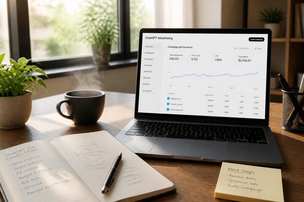 découvrez comment lancer des publicités efficaces avec chatgpt grâce à notre guide détaillé basé sur les premières campagnes. apprenez les meilleures pratiques et astuces pour maximiser vos résultats.