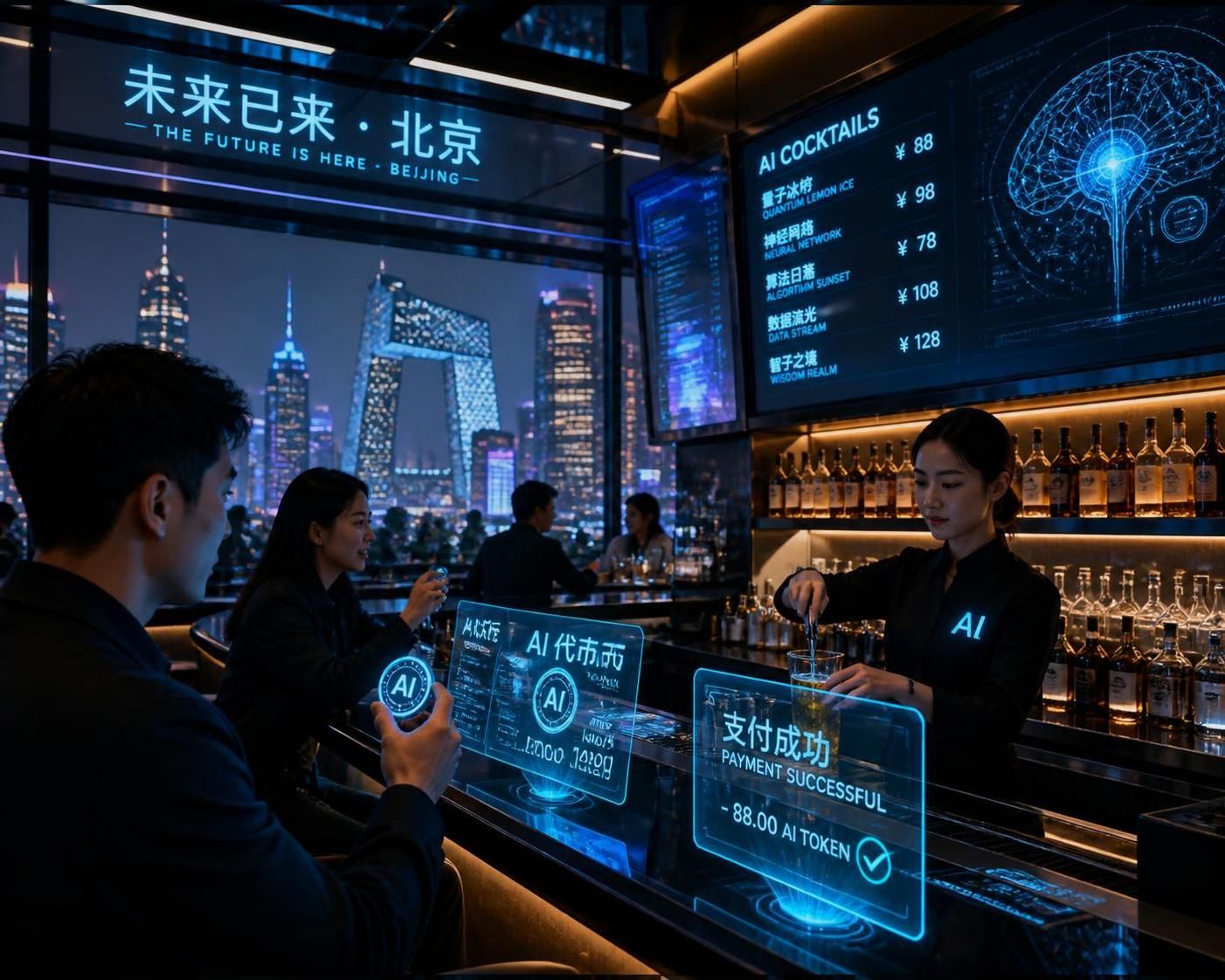 découvrez comment un bar high-tech à pékin intègre l'ia dans l'expérience des pintes grâce aux jetons deepseek, fusionnant technologie et convivialité pour une soirée unique.