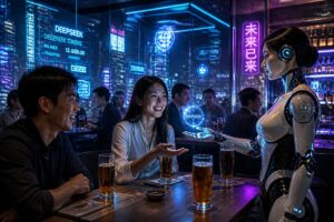 découvrez comment un bar high-tech à pékin intègre l'intelligence artificielle dans le service des pintes grâce aux jetons innovants deepseek, révolutionnant l'expérience client.