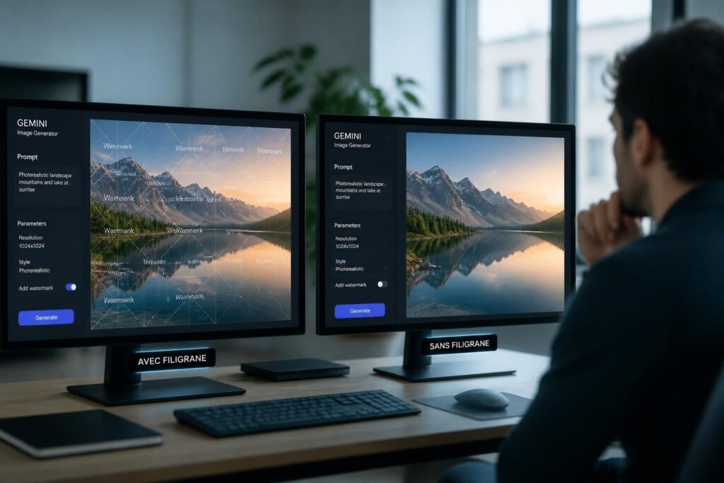 découvrez comment gemini offre désormais la possibilité de désactiver les filigranes visibles sur les contenus générés par intelligence artificielle, tout en explorant les implications et limites de cette fonctionnalité.