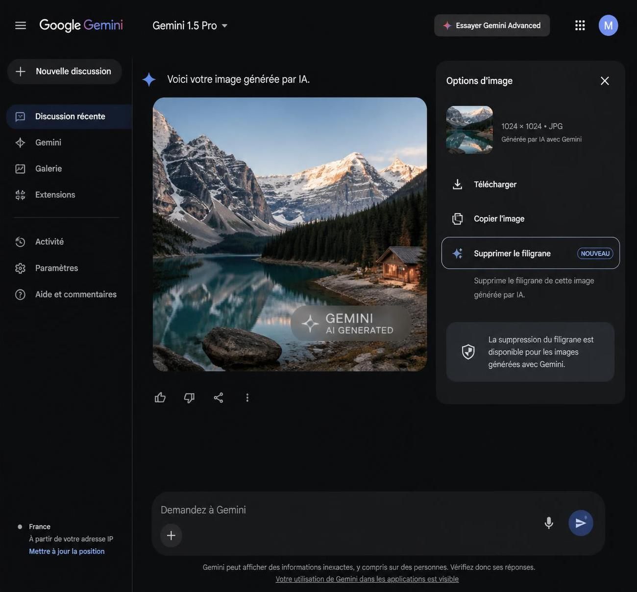 découvrez comment google gemini facilite la suppression des filigranes sur les images générées par intelligence artificielle, simplifiant ainsi votre expérience de création et d'édition.
