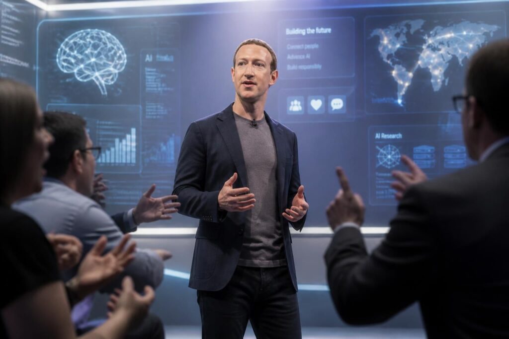 mark zuckerberg défend les avantages de l'intelligence artificielle face à ses critiques, soulignant son potentiel révolutionnaire et les bénéfices pour l'avenir.