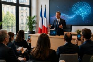 le ministre de l'éducation nationale dévoile un dispositif innovant d'intelligence artificielle, bientôt déployé pour transformer l'apprentissage et accompagner les élèves et enseignants.