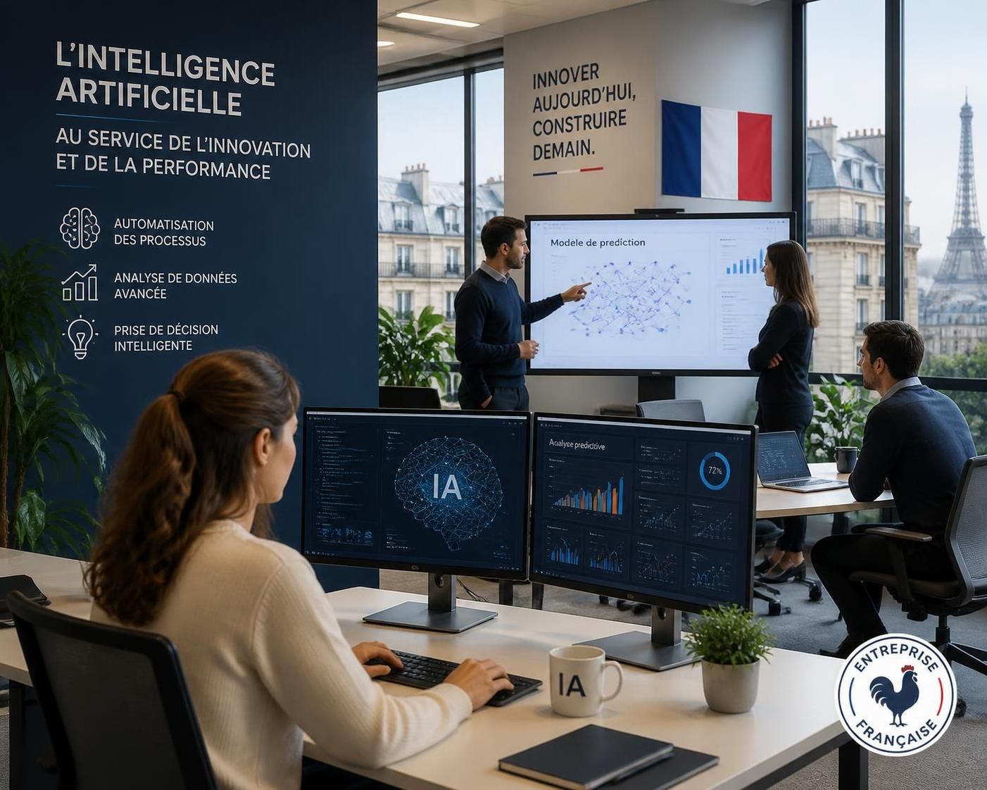 découvrez comment les entreprises françaises adoptent l'intelligence artificielle tout en surmontant les défis technologiques et humains pour transformer leur avenir.