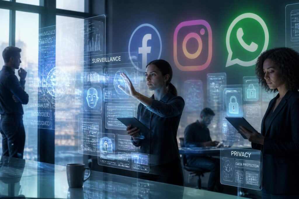 découvrez les enjeux clés du lancement de l'intelligence artificielle par meta sur facebook, instagram et whatsapp, et son impact sur la vie numérique et la confidentialité des utilisateurs.