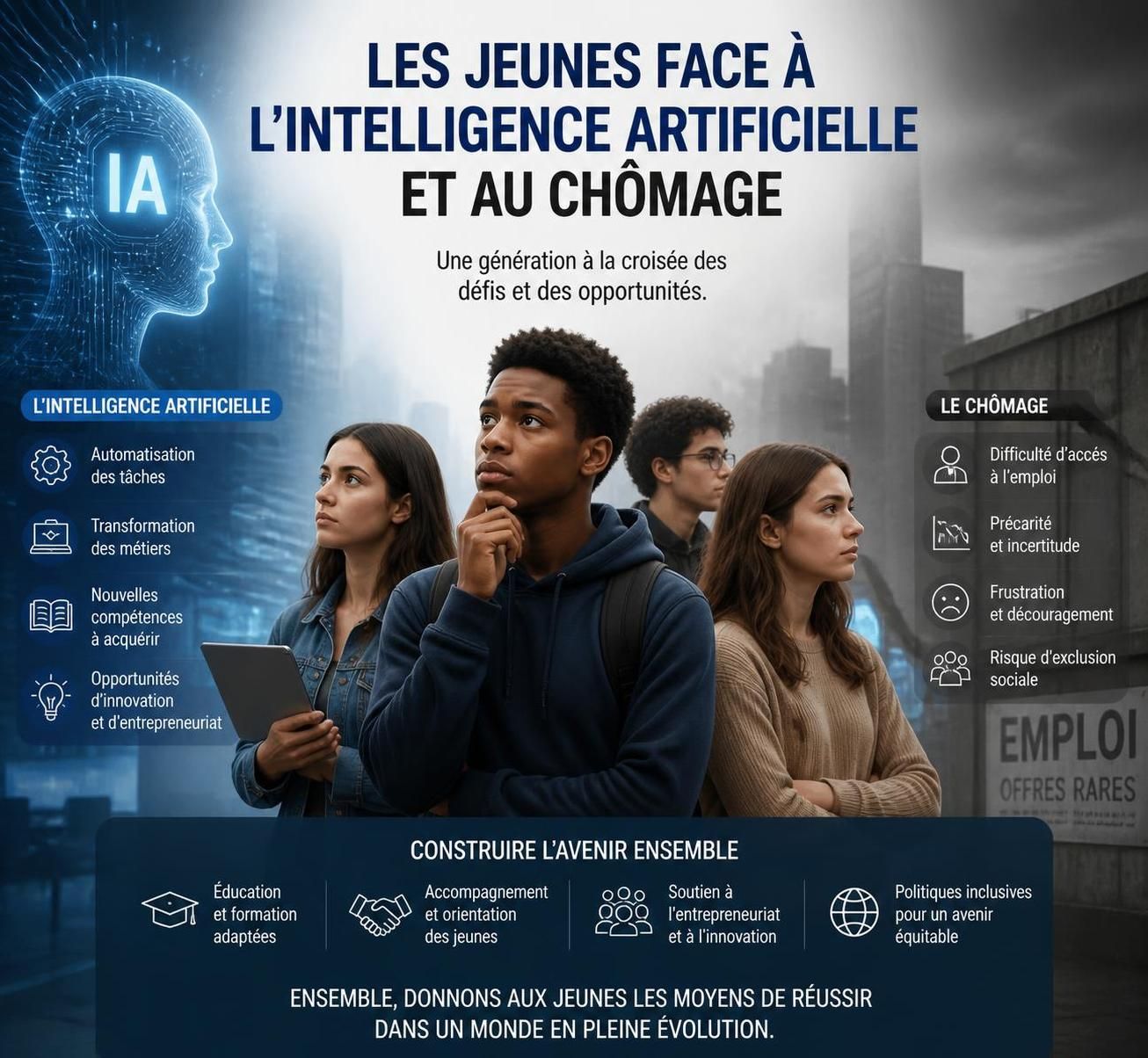 découvrez comment l'essor de l'intelligence artificielle contribue à l'augmentation du chômage chez les jeunes à travers le monde, analysant les enjeux et les perspectives d'avenir.