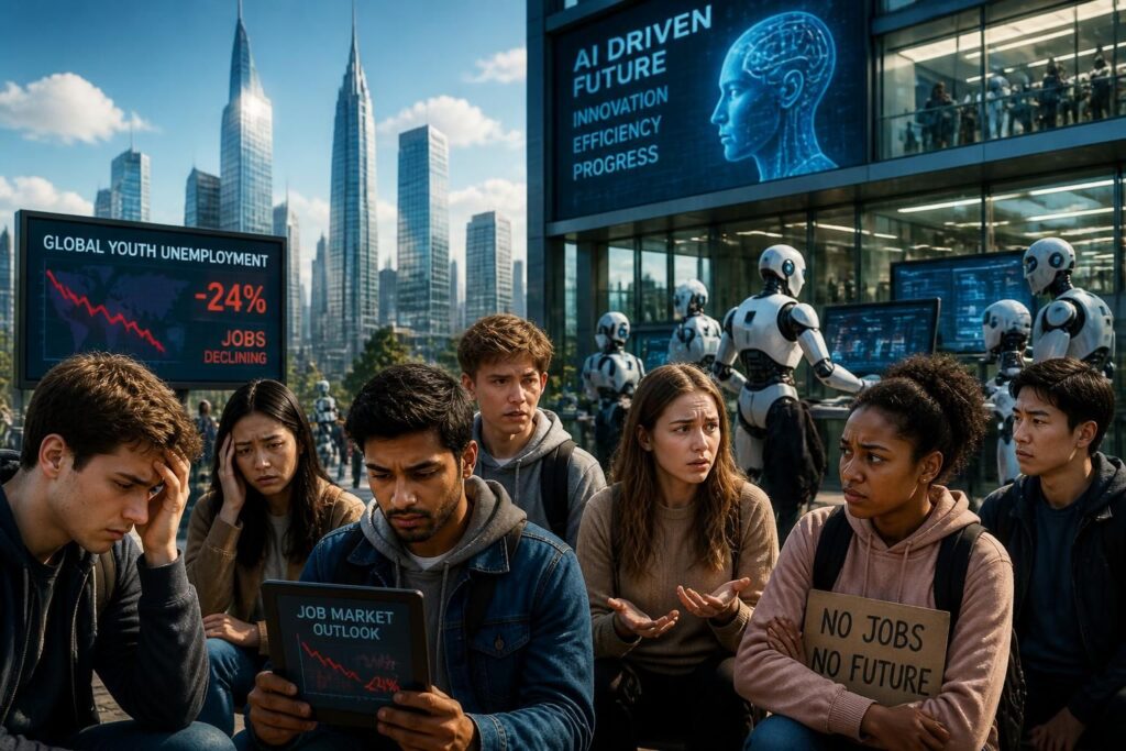 découvrez comment l'essor de l'intelligence artificielle impacte le marché de l'emploi des jeunes à travers le monde, accentuant les défis du chômage et transformant les perspectives professionnelles.