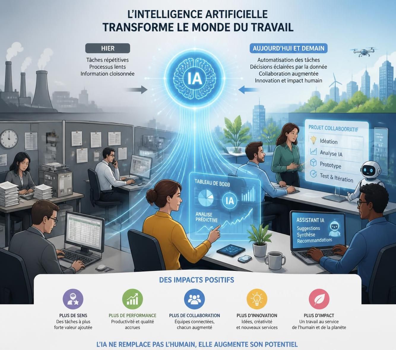 découvrez comment l'intelligence artificielle transforme notre monde, ses avancées technologiques majeures et les perspectives prometteuses qu'elle offre pour l'avenir.