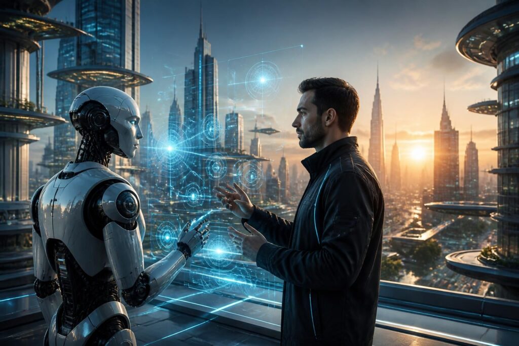 découvrez comment l'intelligence artificielle transforme les technologies actuelles et explorez ses perspectives prometteuses pour l'avenir.