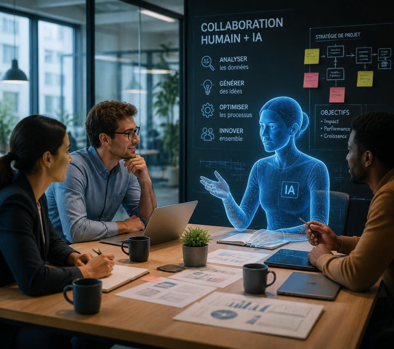 découvrez comment l'intelligence artificielle transforme les bureaux européens, avec des avancées technologiques prometteuses et des bénéfices aux impacts variés pour les entreprises.
