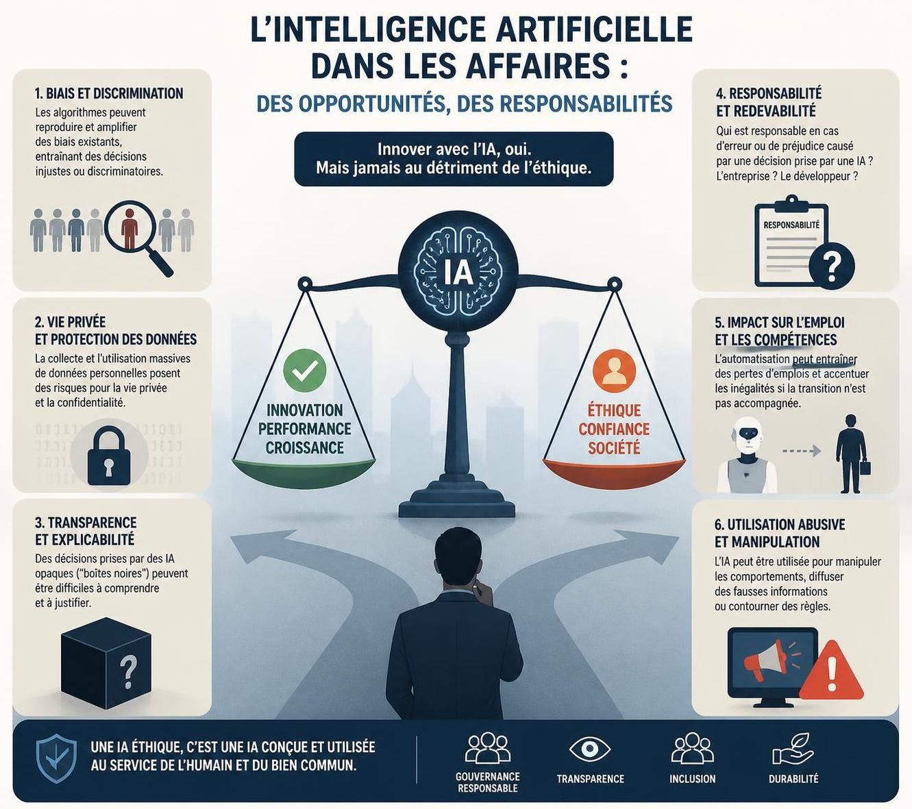 découvrez comment l’intelligence artificielle transforme notre monde et stimule l'innovation, nous invitant à réimaginer un avenir prometteur et durable.