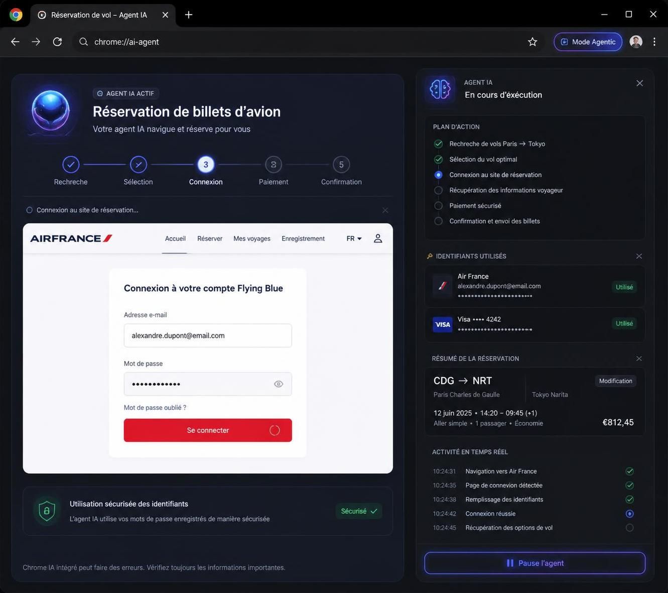 découvrez l'outil ia agentic de google gemini, désormais disponible sur chrome, qui peut utiliser vos mots de passe pour améliorer votre expérience en ligne tout en garantissant sécurité et confidentialité.