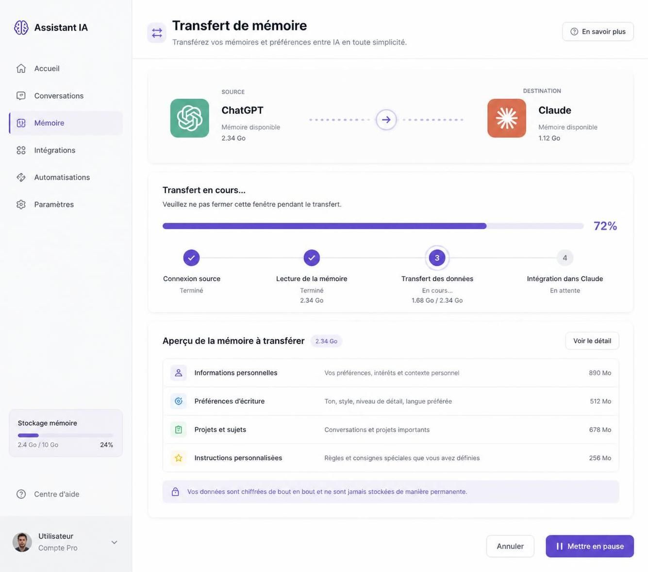 découvrez une astuce simple pour conserver la mémoire de vos échanges avec chatgpt en passant à claude, l'assistant ia performant et pratique.
