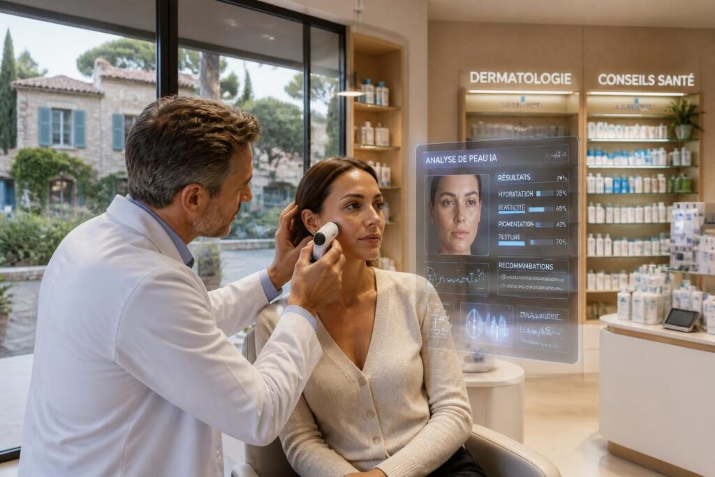 découvrez comment l'intelligence artificielle transforme la dermatologie à la pharmacie de roquefort-les-pins, améliorant diagnostics et soins pour une peau en meilleure santé.