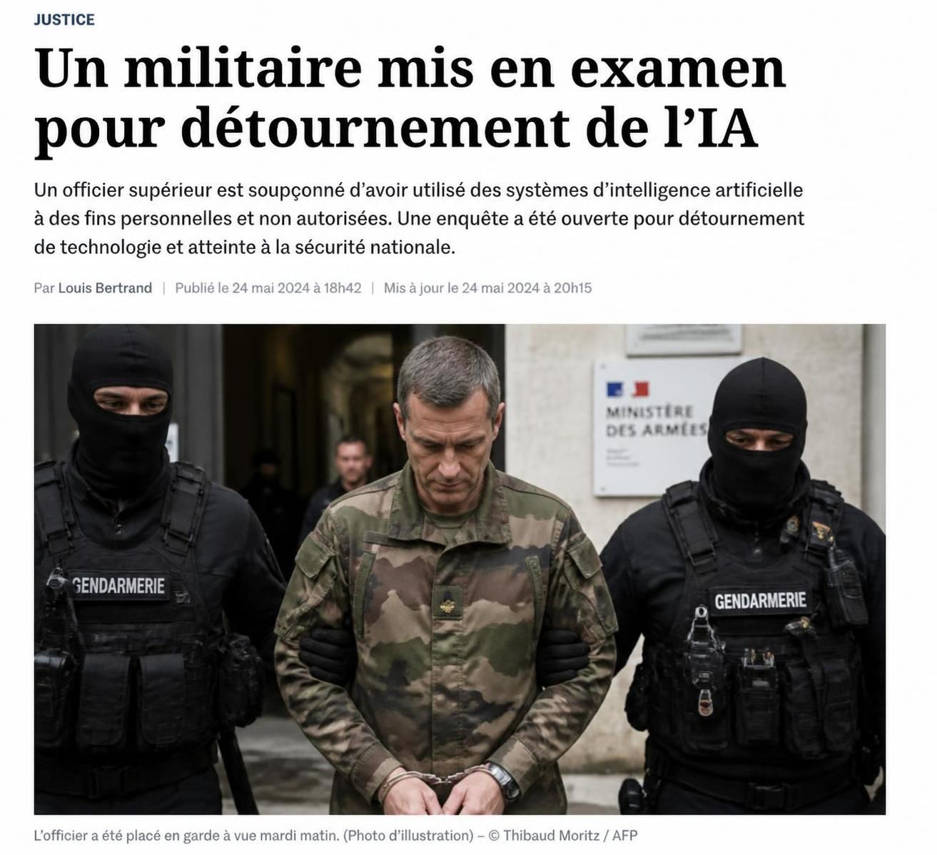 un militaire à metz mis en examen pour le détournement d'un outil d'intelligence artificielle destiné à des fins militaires, une affaire qui soulève des questions sur la sécurité et l'éthique.