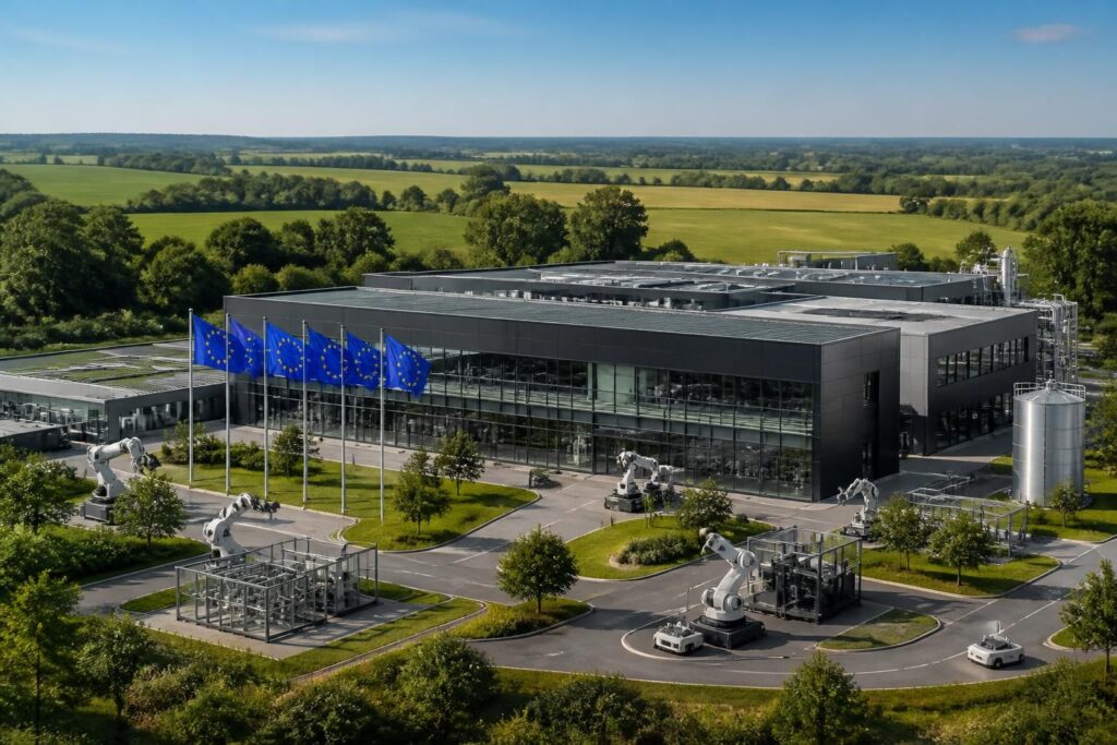 une usine du maine-et-loire remporte un projet européen d’intelligence artificielle d’une valeur de 388 millions d’euros, soulignant l’innovation et l’excellence industrielle française.