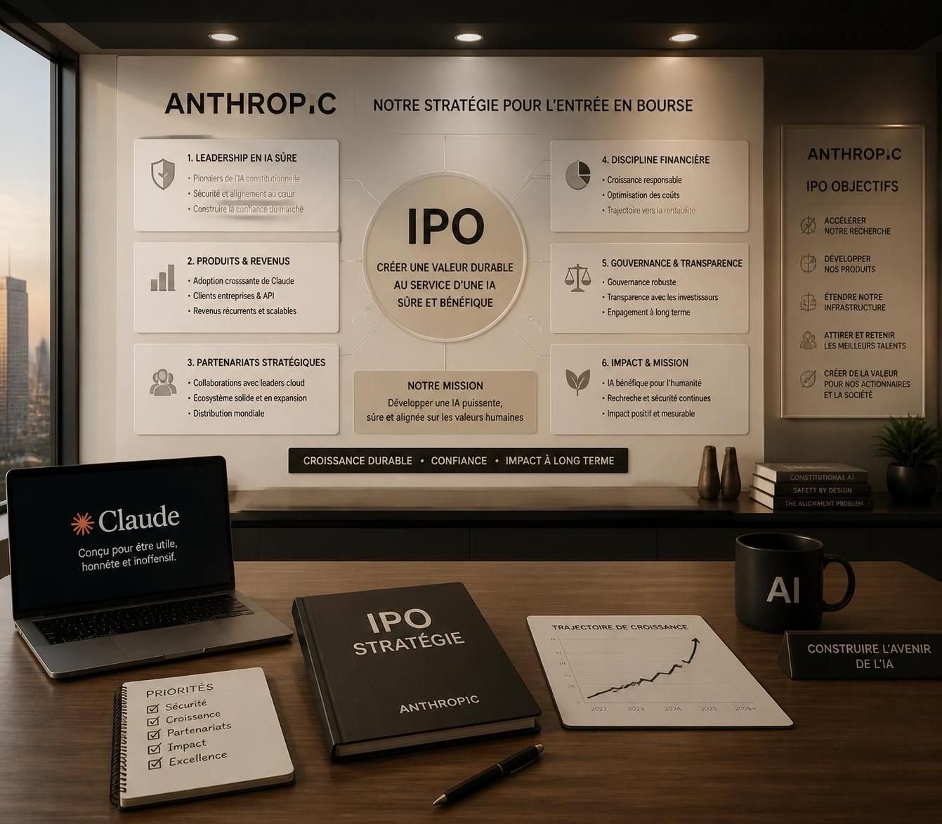 découvrez pourquoi anthropic (claude) a reporté son entrée en bourse et analysez les impacts potentiels de ce choix sur l'avenir de cette entreprise spécialisée en intelligence artificielle.