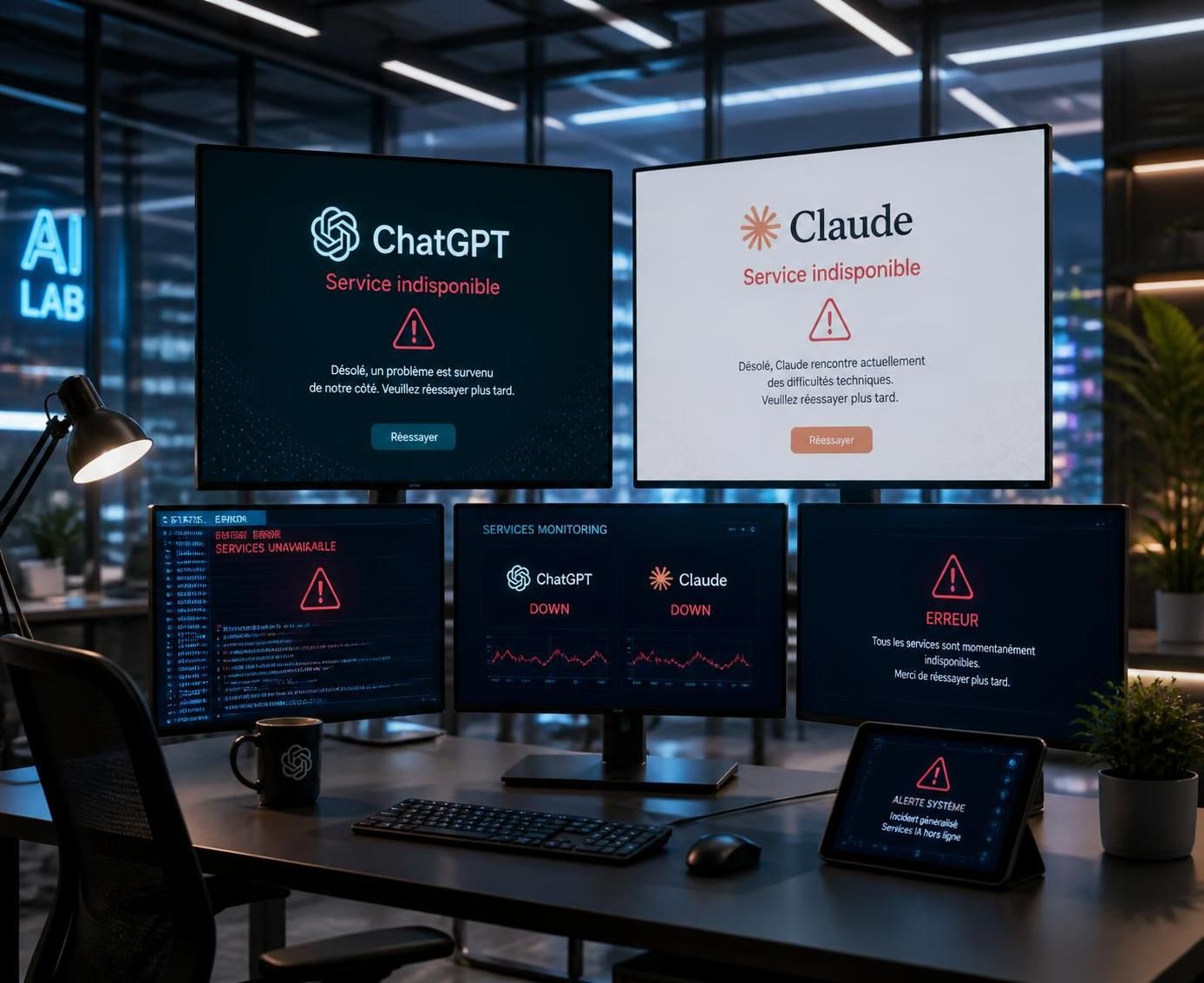 découvrez les raisons derrière la panne générale de chatgpt et claude, son impact et les informations clés à connaître pour rester informé pendant cette coupure.