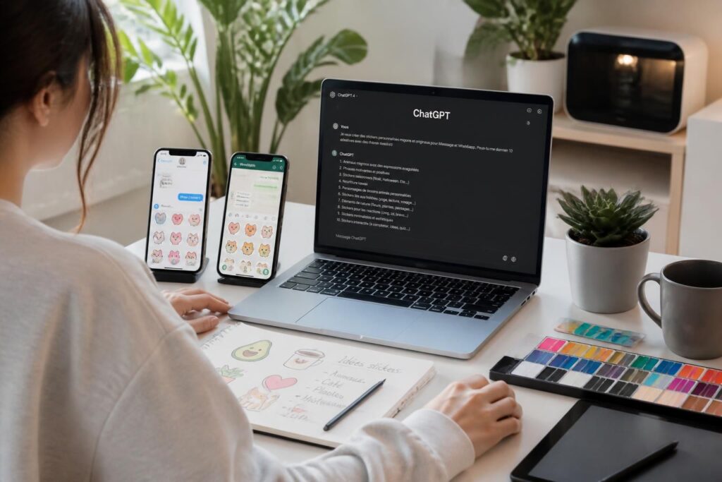 découvrez comment utiliser chatgpt pour créer facilement des stickers personnalisés pour imessage et whatsapp, et donnez une touche unique à vos conversations.