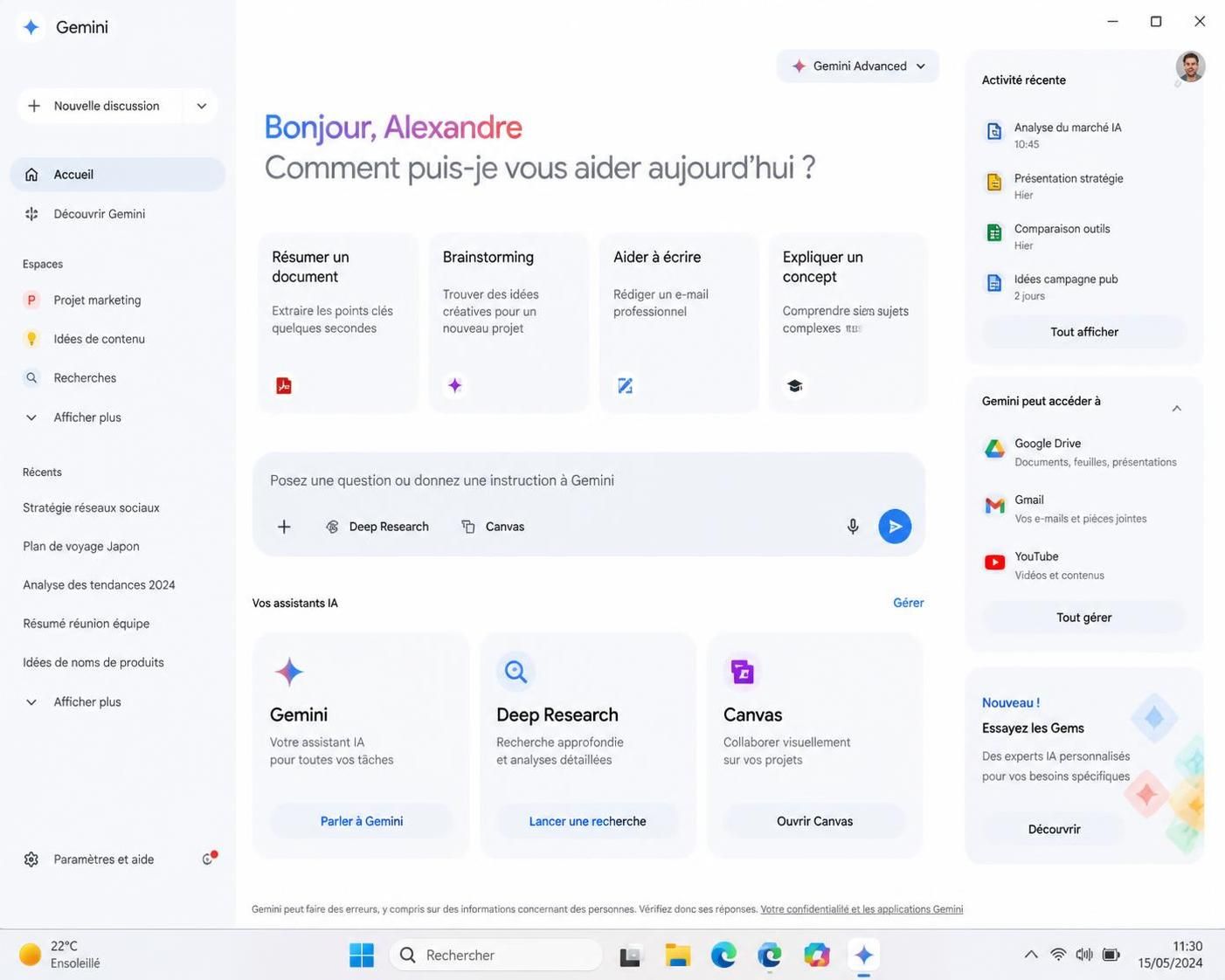 découvrez google gemini pour windows, une application innovante qui révolutionne votre bureau avec des fonctionnalités modernes et une interface repensée pour une meilleure productivité.