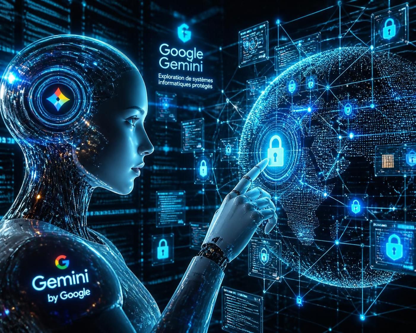 google gemini a réalisé des tests d'intelligence artificielle en explorant les systèmes protégés de trois entreprises réelles, démontrant ses capacités avancées en matière de sécurité et de performance.