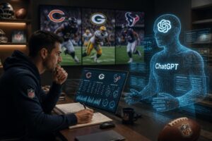 analyse détaillée des choix de paris pour la première semaine de la nfl, comparant les prédictions humaines et celles de chatgpt, avec un focus sur les équipes des bears, packers et texans.